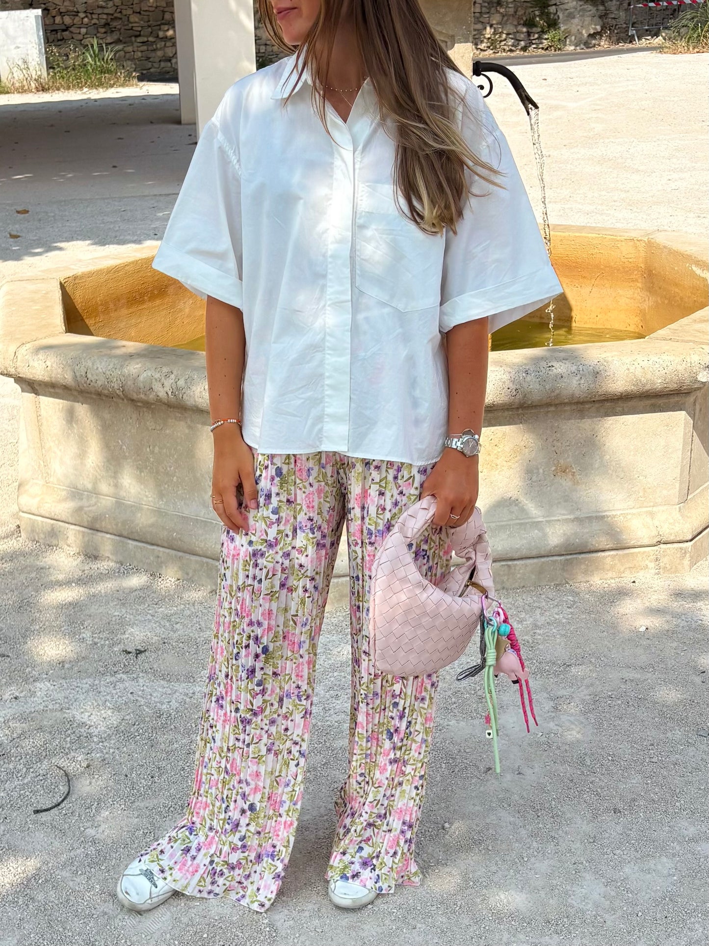 Pantalon fleuri - MAYA rose