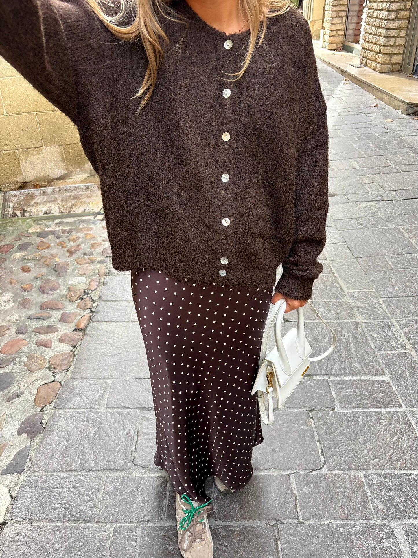 Cardigan marron - CLARA