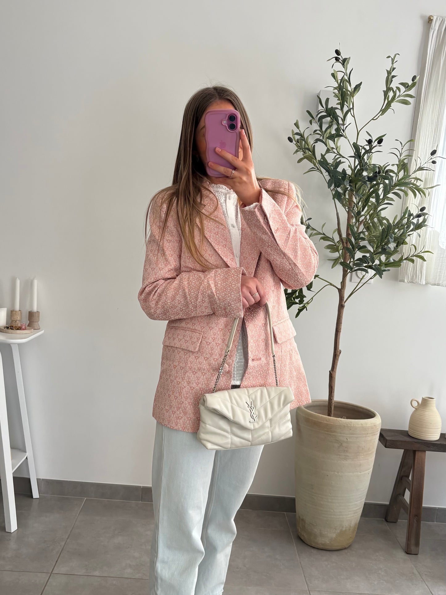 Veste blazer à fleurs brodées - HÉLÉNA