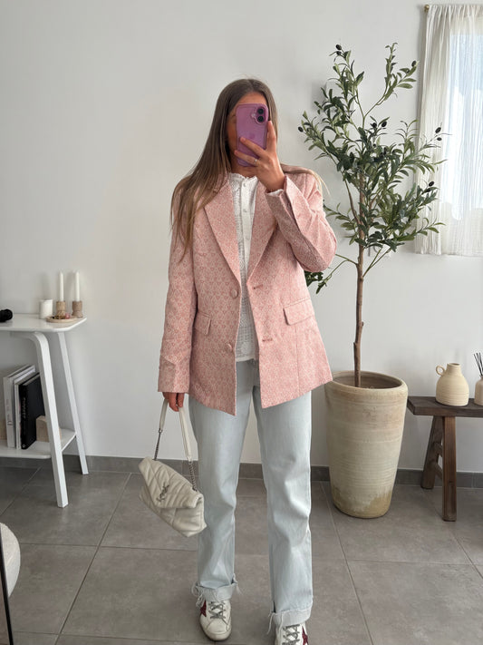 Veste blazer à fleurs brodées - HÉLÉNA