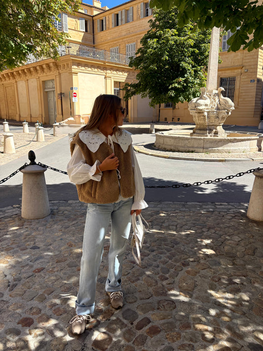 Veste sans manches Elya - camel