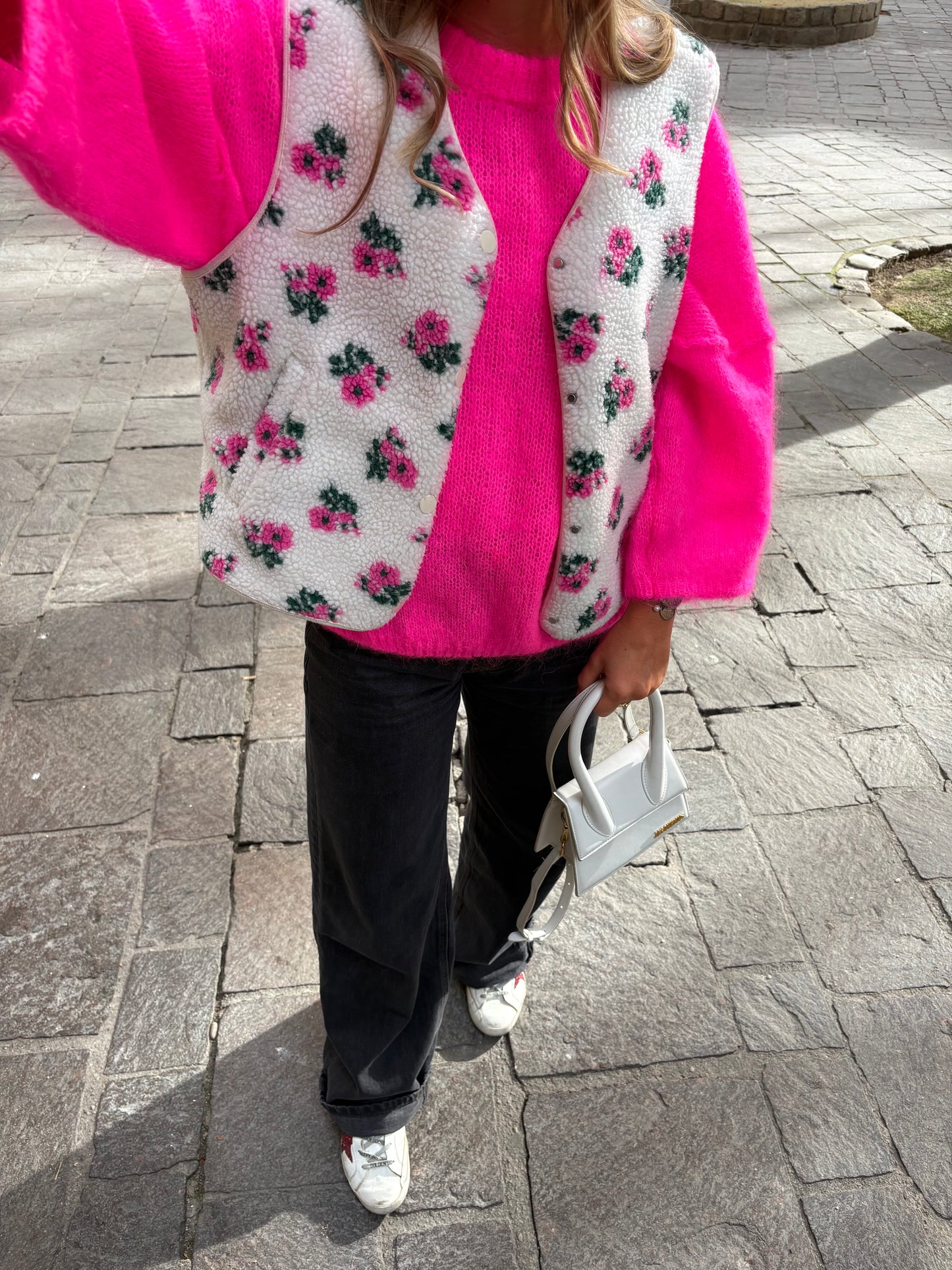 Pull mohair - fushia