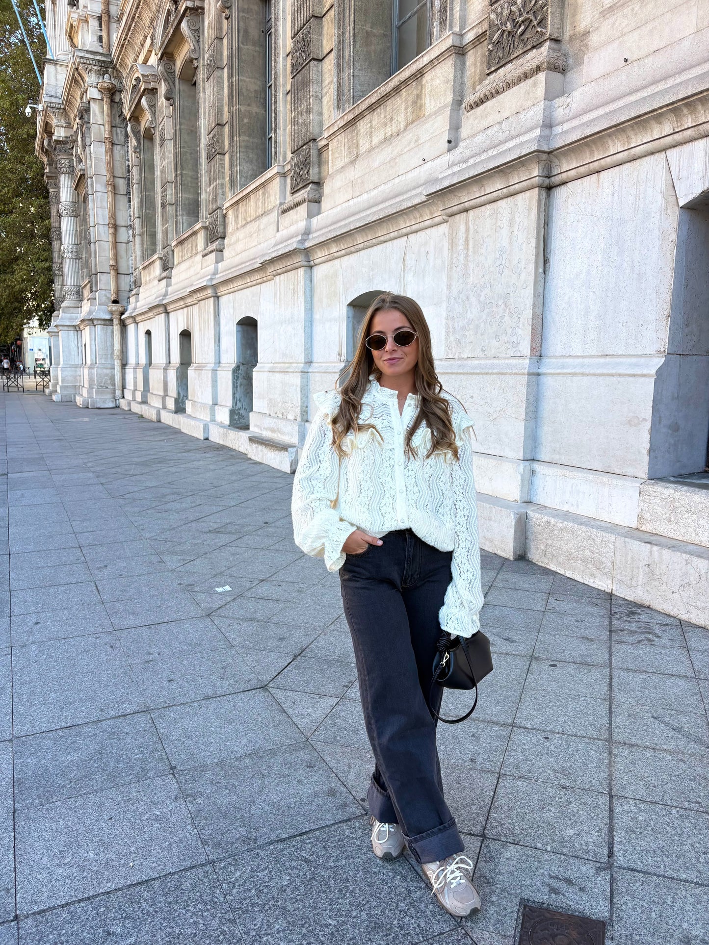 Blouse à volant - AMANDINE