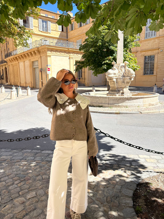 Gilet marron - SARAH