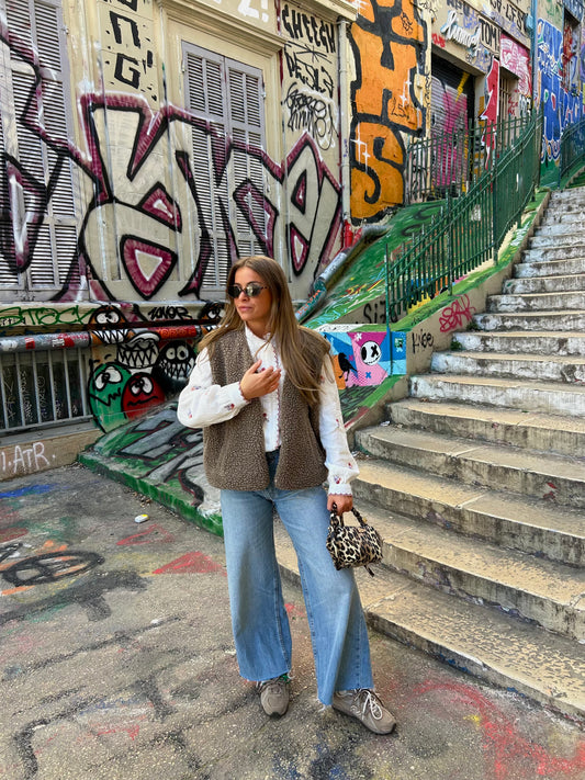 Blouse à motif fleuri - ILANA