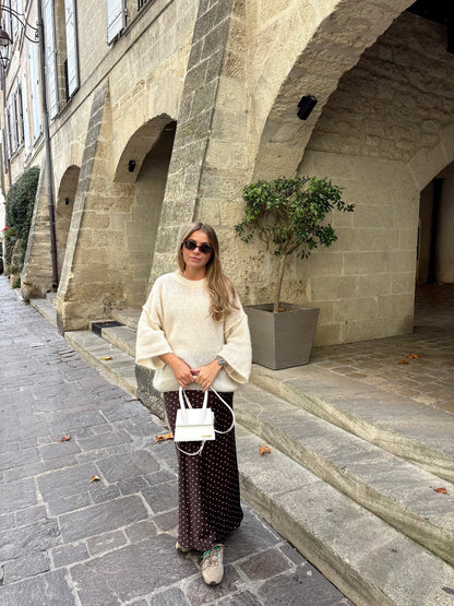 Pull mohair - crème