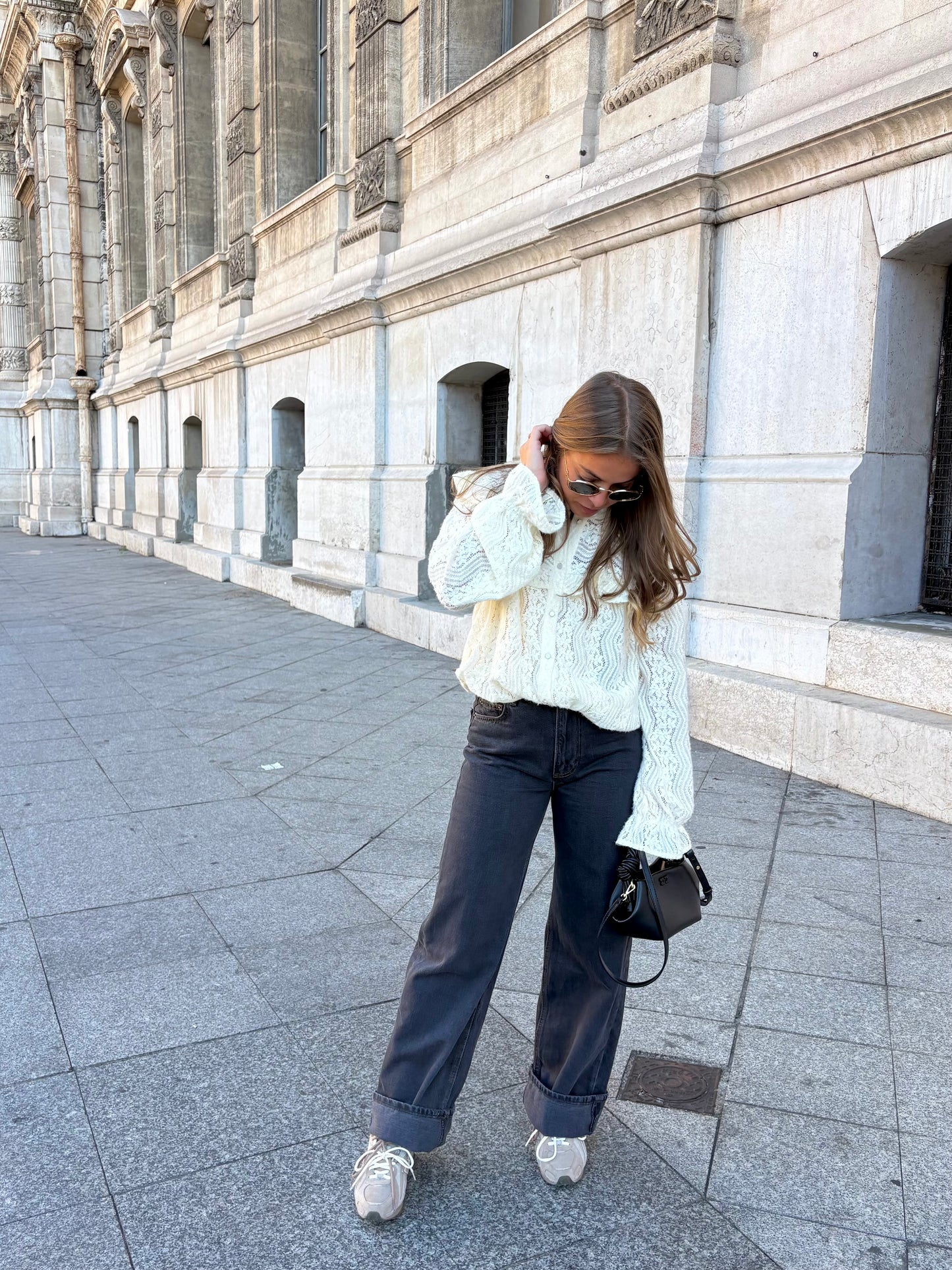 Blouse à volant - AMANDINE