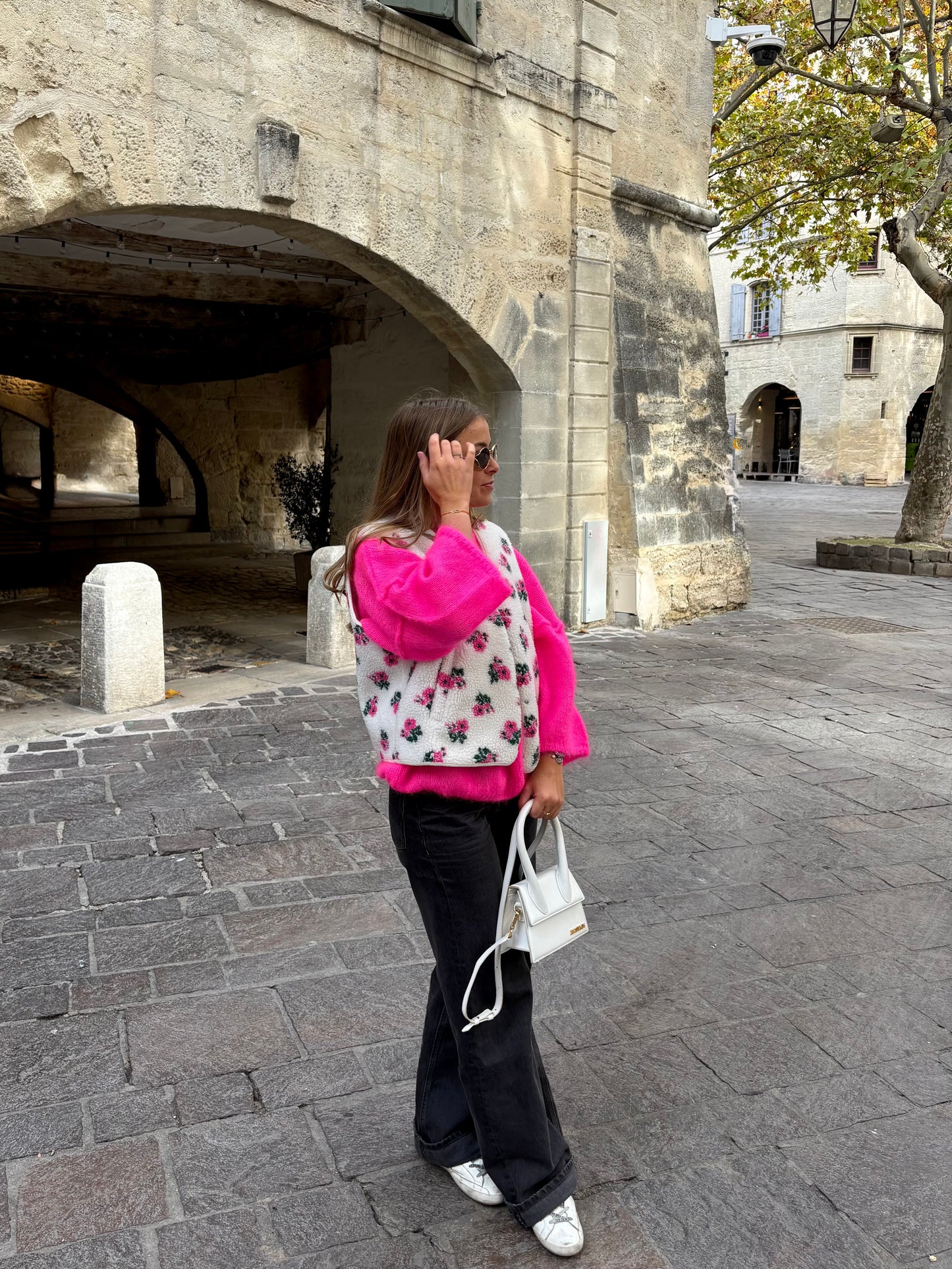 Pull mohair - fushia