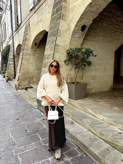 Jupe à pois satinée - MARIA