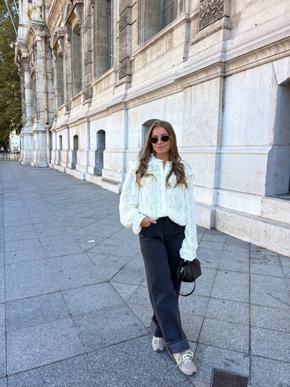 Blouse à volant - AMANDINE