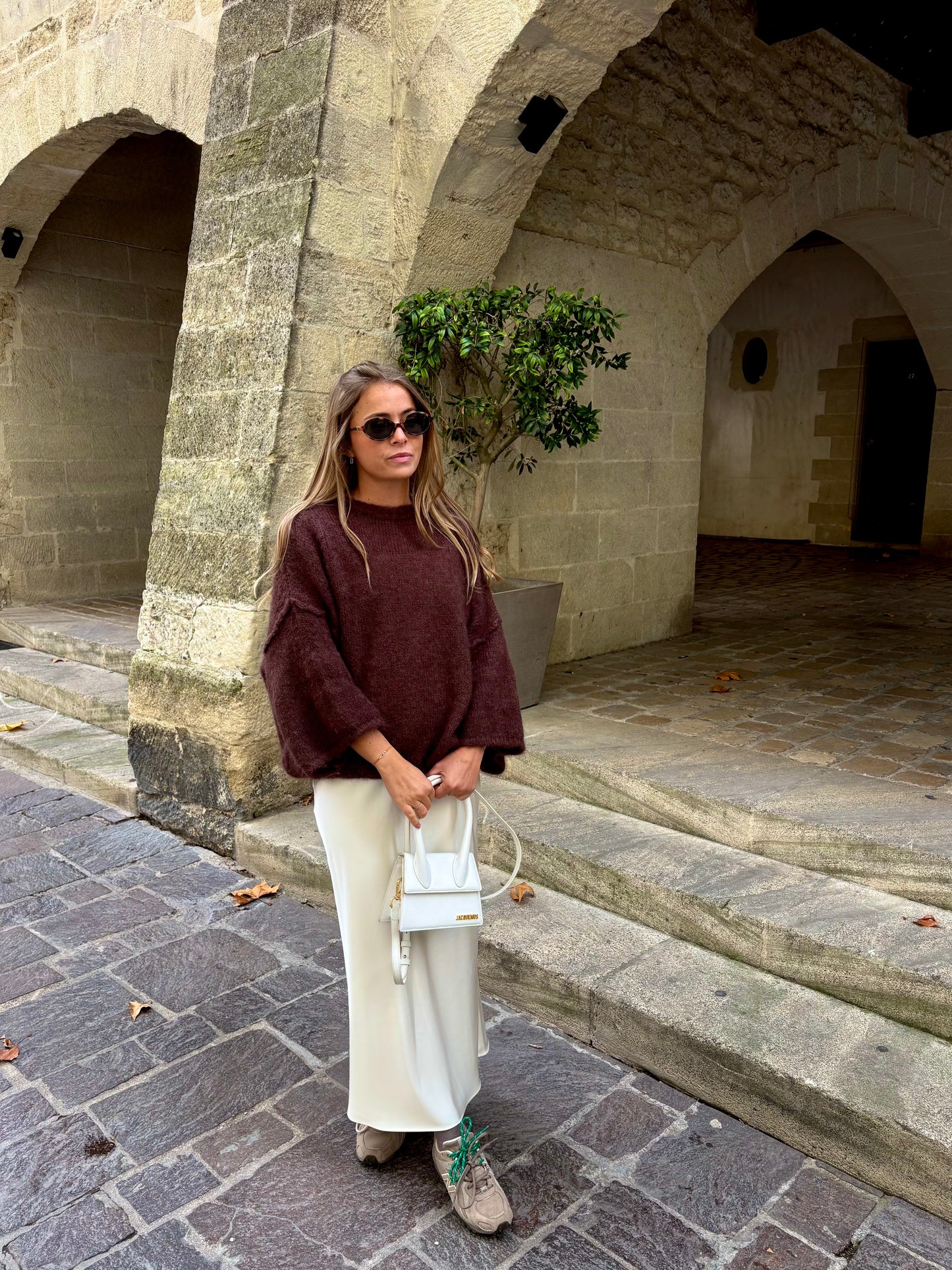 Pull mohair - marron