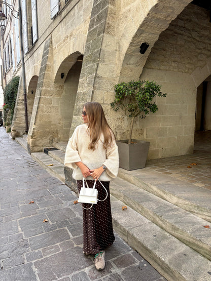 Pull mohair - crème