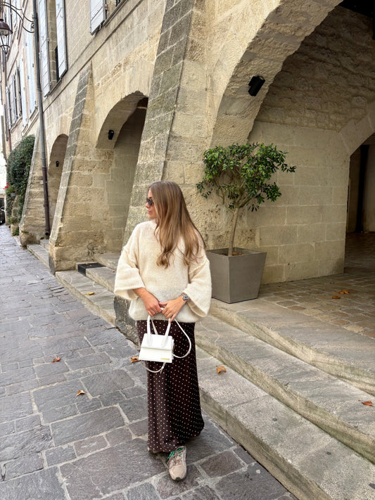 Pull mohair - crème