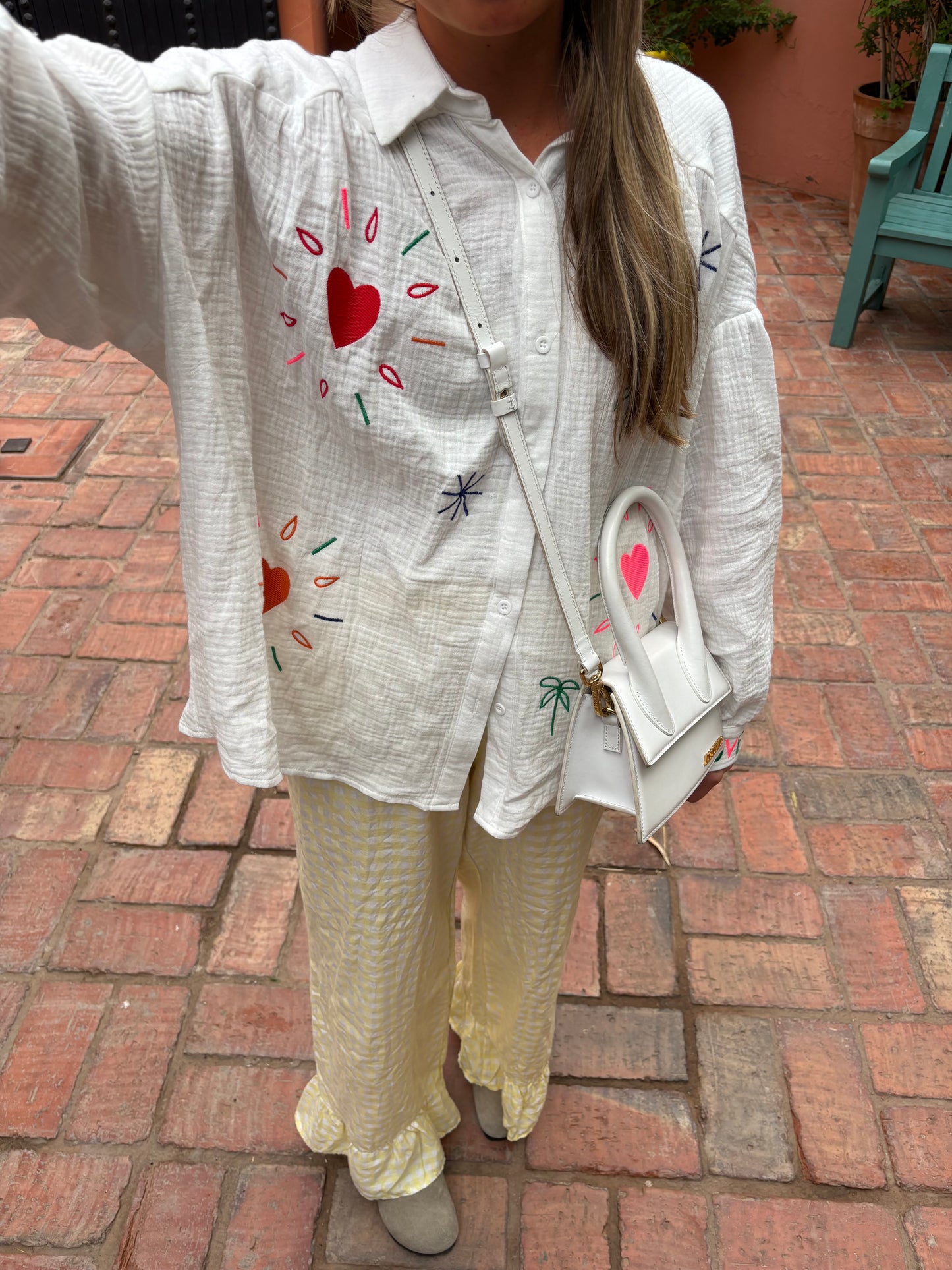 Blouse 100% coton à motif - Lynn
