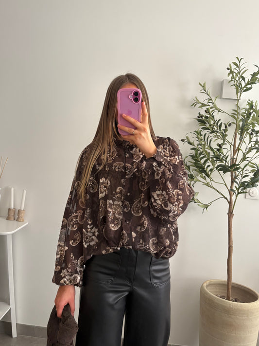 Blouse marron - Luna