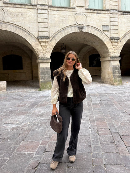 Blouse en broderie - CLÉMENCE